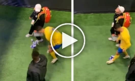 (ویدئو) واکنش عجیب رونالدو پس از برداشتن شال الهلال